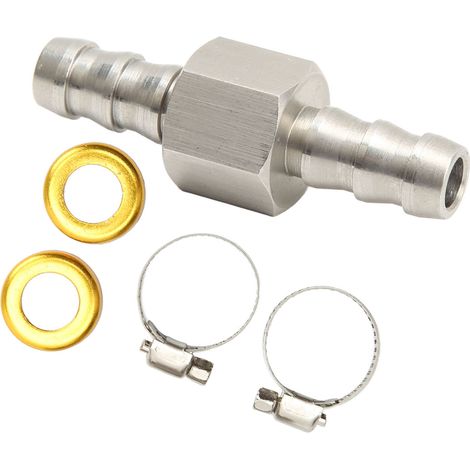 Adaptateur en T pour conduite de carburant, adaptateur pour capteur de pression en acier inoxydable 304, avec collier de serrage, convient aux conduites de transmission, de liquide de refroidissement (1/5)