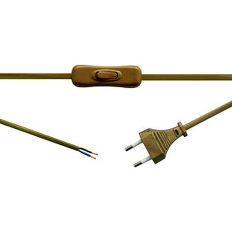 Interrupteur unipolaire de 2 m, 2 A/250 V, pour contrôler les circuits électriques et activer/désactiver les appareils