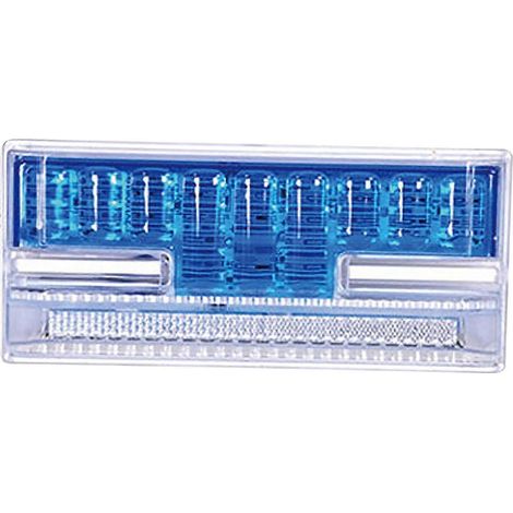 Feux de position latéraux à LED 24 V 10 W pour voiture, camion, remorque, poids lourd, éclairage extérieur IP68, orange/bleu (1/5)
