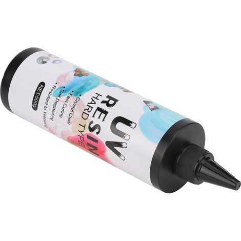 Résine époxy cristalline artisanale polymérisable aux UV, haute transparence, anti-jaunissement, adhésif sans ombre, 500 g (1/5)