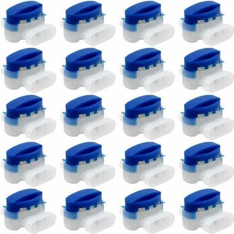 20 conectores de cable impermeables, conectores rellenos de gel para jardín, robot y cortacésped - Crezuo