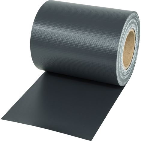 Brise-vue en PVC opaque et résistante 35 m gris anthracite