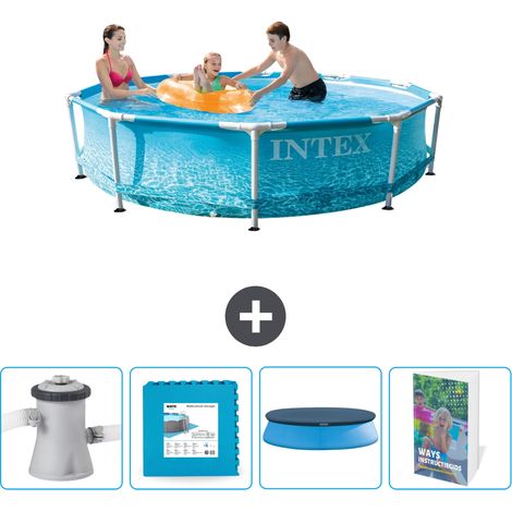 Intex Piscine Tubulaire Ronde - 305x76 cm - 5-pièces SCB108 (1/4)
