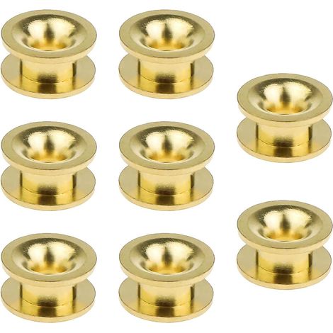 8pcs Tête de Coupe-Herbe Oeillets 2 Lignes en Laiton 5mm Fente écart Outils électriques Extérieurs Pièces de Rechange Accessoires pour l'agriculture et Jardin 14mm (1/5)