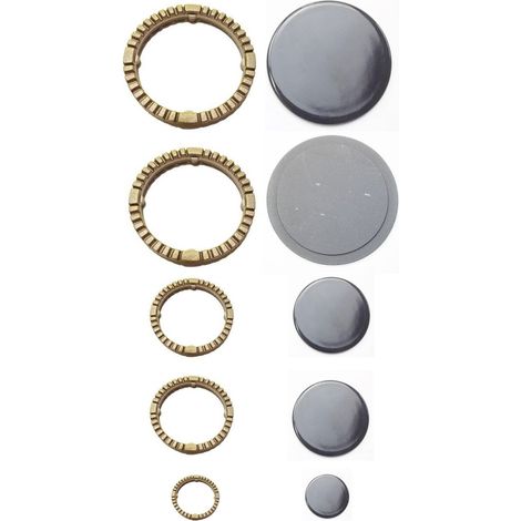 SPARTIFIAMMA COMPLETO ANELLO CUCINA A GAS ARISTON INDESIT 2 GRANDI + 2 MED S 231 (1/2)