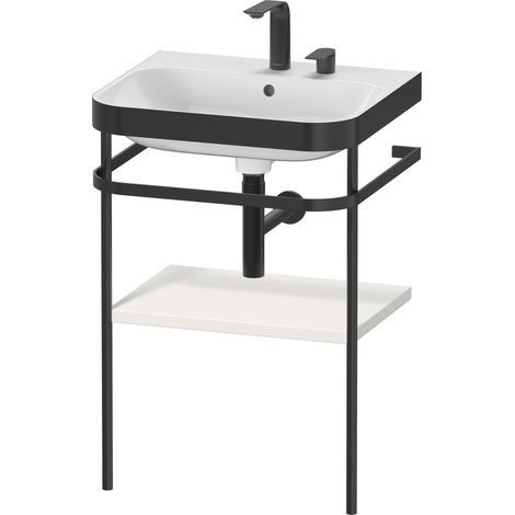 Duravit Happy D.2 Plus c-bonded Set mit Metallkonsole, 575x490mm,