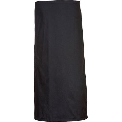 Delantal de cintura con bolsillo, modelo largo, color negro S794