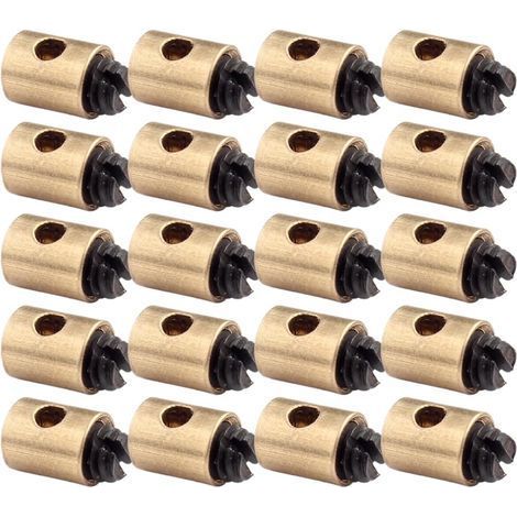 Câbles et gaines de frein vélo 20 PCS Clips de Noyau de Fil de Moto Serre-Câble de Vélo Serre-Câble de Vélo 5x6mm Câble d'Accélérateur en Laiton Adapté pour Accélérateur de Moto Scooter (1/5)