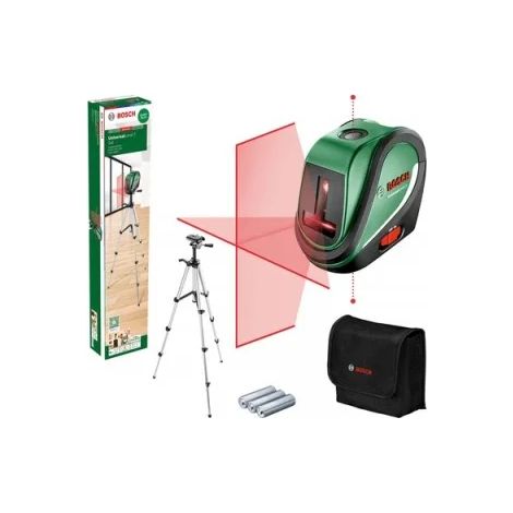 Bosch Hobby UniversalLevel 2 Set Livella laser multifunzione 2 linee rosse con treppiede (1/5)