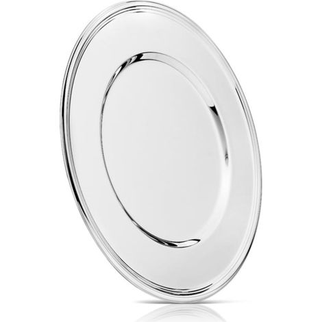 sous-assiette argentée 33 cm avec filet (1/3)