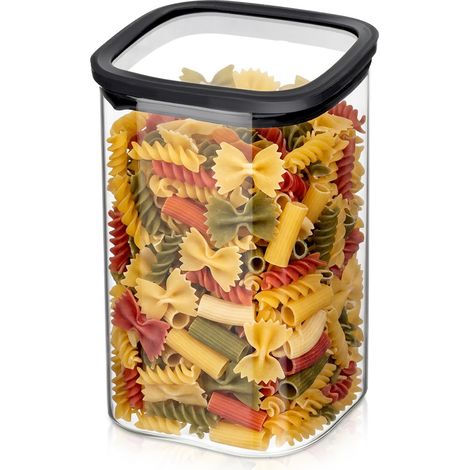 Récipient en verre pour produits en vrac avec couvercle et joint, 1 l (1/5)