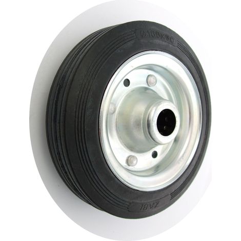 RUEDA DE METAL-CAUCHO 160MM SIN CARCASA 41 - KL160