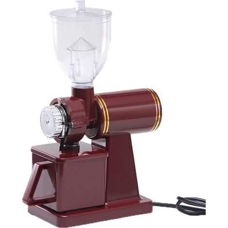 Moulin à café semi-automatique à siphon, petit moulin commercial, moulin à café électrique domestique, rouge, 220V, norme européenne.