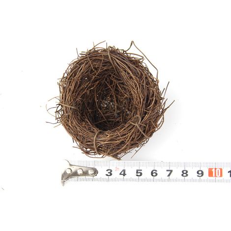 Künstliches Vogelnest, Volierennest, naturgetreues künstliches Gartennest – 6 cm