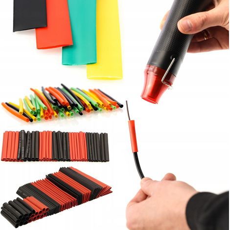 Rosfix Set 127 & 164 Schrumpfschlauch 291 Stück 2:1 Polyolefin  Ø 1–14 mm Sortierbox -55/+125 °C