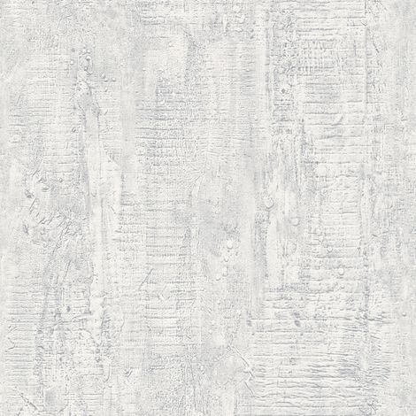 Papiers peints modernes pour le bureau & la cuisine | Papier peint effet béton | Tapisserie grise style industriel pour salon - 10,05 x 0,53 m (1/5)