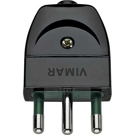 00202 Enchufe Sicury 2P+T 16A S17 Axial Negro