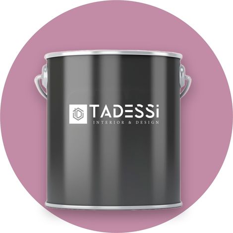 TADESSI Wall Select Wandfarbe Pink - Himbeer - abwaschbare Innenfarbe matt - Dispersionsfarbe - Geruchsarm und Lösemittelfrei (1/5)