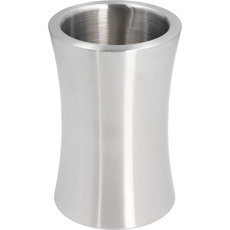 Schlanker, silberner 2-Liter-Weinkühler im modernen Design, doppelter Flaschenkühler aus Edelstahl, ideal für Bars (1/5)