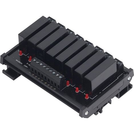 8-Channel Solid State Relay Module, 3 to 32VDC Input, for Switching (1/5)