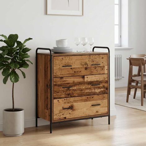 vidaXL Sideboard Old Wood 73 x 33 x 81 cm Engineered Wood (1/5)