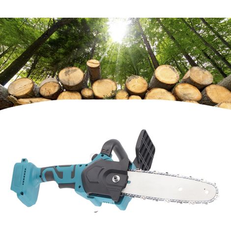 8-Zoll-Elektrokettensäge mit bürstenlosem Motor, ohne Anbauteile, 800-W-Akku-Elektrosäge, Schneidemaschine für die Holzbearbeitung, Werkzeuge für die Holzbearbeitung und Gartenarbeit. (1/5)
