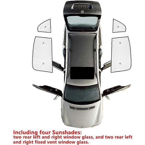 Pare-soleil anti-UV à couverture intégrale pour Honda Fit Jazz GK5 2014-2019 - Accessoires de protection solaire pour vitres arrière (1/5)