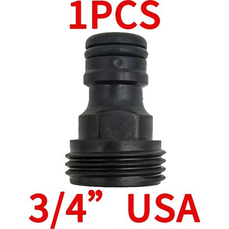 (b-USA-1pcs-3/4'') Raccord rapide EURO USA 3/4 pouce mâle fileté pour tuyau d'arrosage, système d'irrigation goutte à goutte. (1/5)
