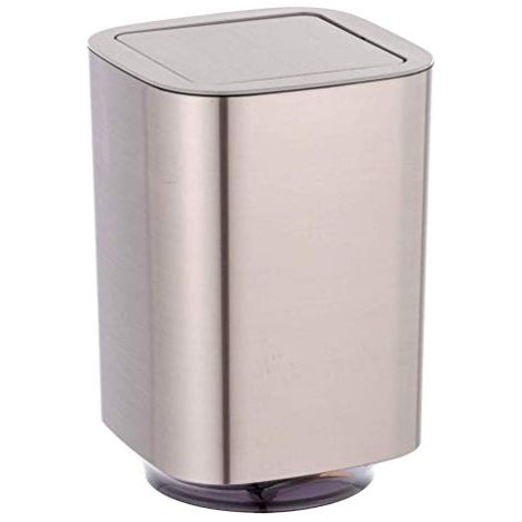 WENKO Capacità: 5.5 l, Plastica, 17.2 x 25.5 x 17.2 cm, Argento (1/4)