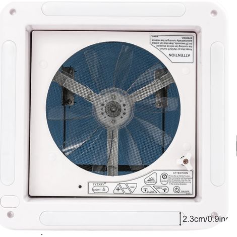 Ventilateur de ventilation RV, télécommande, capteurs automatiques, BLANC (1/2)