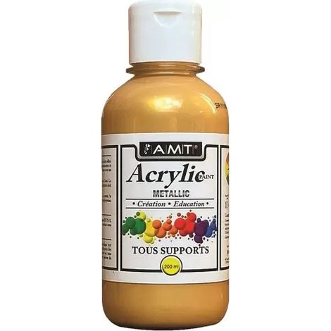 AMT Fevicryl Acrylique éducative & créative Or Métallisé (ACE260) 0,200 L (1/2)
