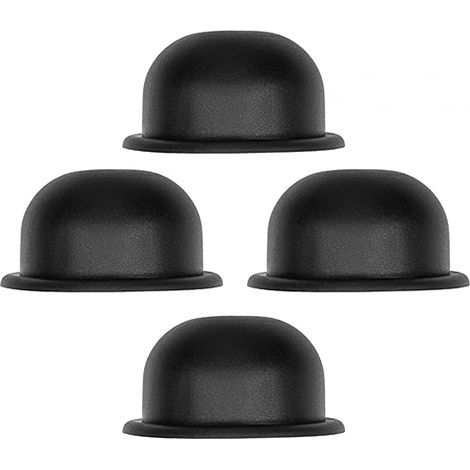 4 pièces Pied de Valise Goujons de Bagage pièces de Rechange Universel Sac à Main Pieds Goujons Noir Valise Pieds latéraux pour valises de Voyage, modèle A (1/5)