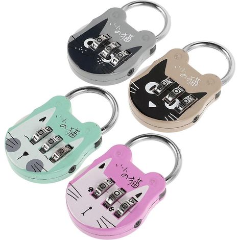 Cadenas à combinaison multifonction pour casier, cadenas pratique, lot de 8 (1/5)