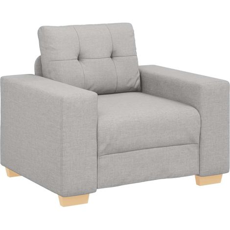 Maison Exclusive - Divano Sedia Grigio Nuvola 100x78x80 cm in Tessuto