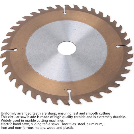 Lame de scie circulaire en carbure de tungstène pour le travail du bois, 7 pouces x 25,4 mm, disque de coupe TCT 40 dents (1/4)