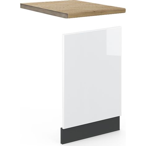 Pannello frontale Fame-Line, Bianco lucido, 45 cm , PL Rovere, Vicco