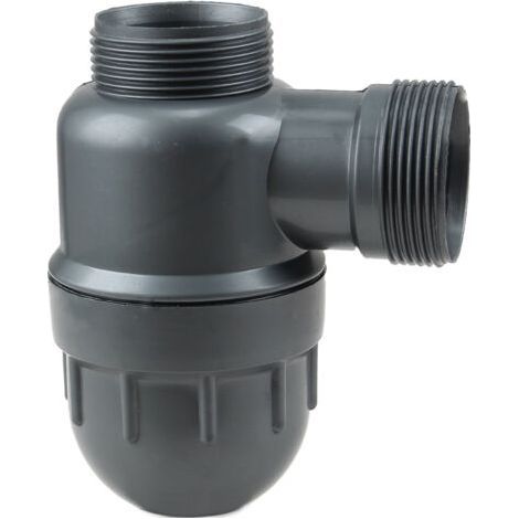 Siphon d'évier de remplacement, siphon en P, visible, amovible, facile à nettoyer, convient pour la cuisine, la salle de bain, la buanderie, les raccords de vidange d'évier d'élimination des déchets (1/2)