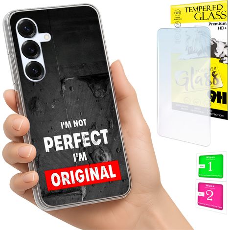 Custodia per Samsung Galaxy S25 FE, cover fotografica, cover posteriore + vetro 9H (1/5)
