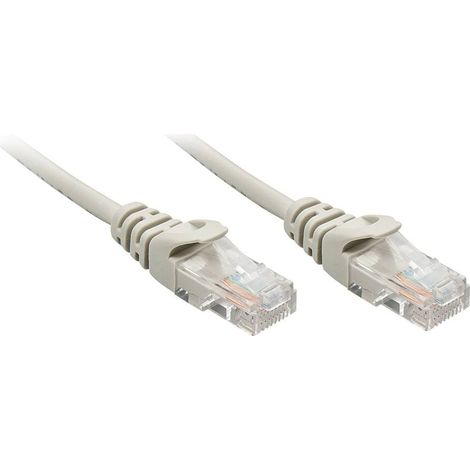 LINDY 48364 RJ45 Câble réseau, câble patch CAT 5e U/UTP 3.00 m gris 1 pc(s) (1/4)