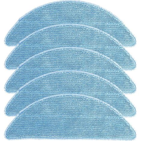 Set of 5 wipes of cleaning washable for robot vacuum cleaner Ecovacs DEEBOT U2 and U2 Pro (1/5)