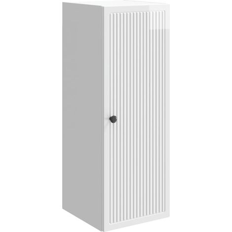 Wandschrank Hochglanz Weiß 33 x 34,5 x 90 cm Holzwerkstoff vidaXL