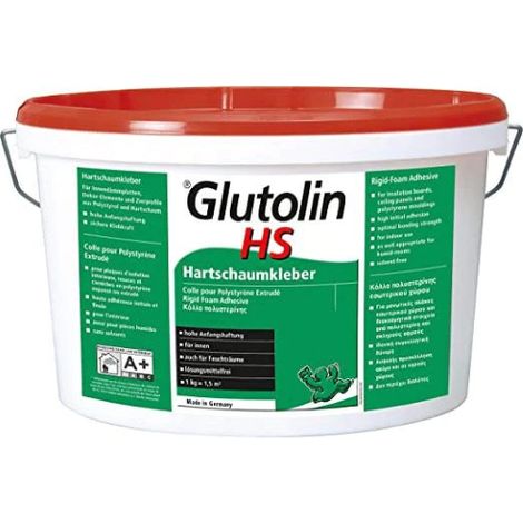 Decotric GLUTOLIN HS Collante adesivo per polistirolo espanso Depron uso interno 8 KG  8 KG