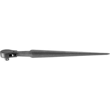 Llave de carraca, llave de construcción, entrada de 1/2 pulgada, forjada en acero aleado, acabado negro resistente a la corrosión