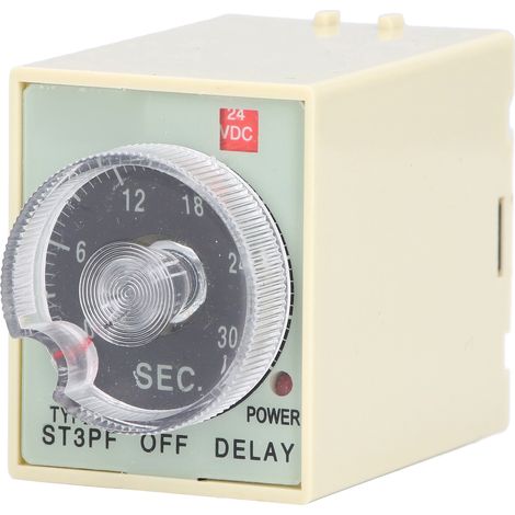 Relais temporisé 30S ST3PF, minuterie de mise hors tension, entrée 200 220V, sortie 24V pour contrôle automatique