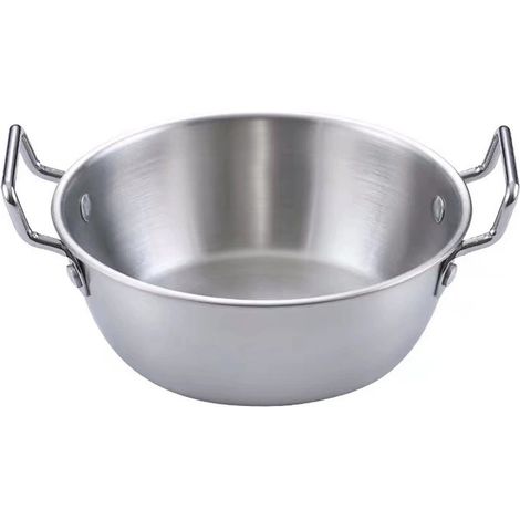 1 Bol, Acier inoxydable, Double anse, Panier apéritif, Salade frites, Sauce fondue, Légumes (1/5)