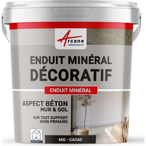 Enduit décoratif, mural et sol, rénovation, chambre, cuisine, salle de bain - 4 kg Cacao - ARCANE INDUSTRIES