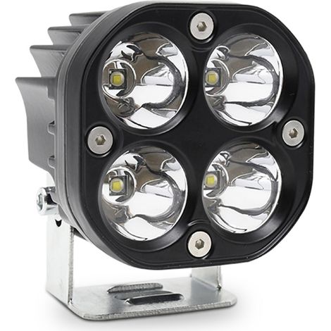Faro a LED, 1 x 3 pollici 40W super luminoso impermeabile, proiettore ausiliario per auto, moto, camion, ATV, UTV, barca (bianco)