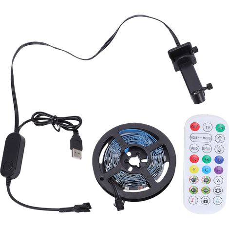 TV LED Light 5m Écran Music Sync Strip APP Control Rétro-éclairage pour téléviseurs et écrans de 70 à 85 pouces (1/5)