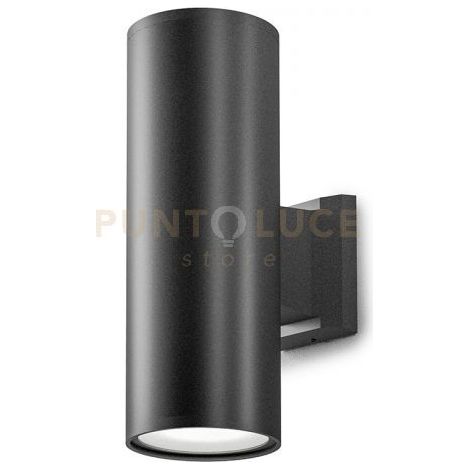GES1006- APPLIQUE IN ALLUMINIO 2 LUCI ATTACCO E27 COLORE GRIGIO ANTRACITE IP65