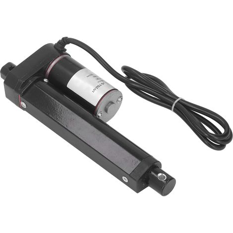 Vérin électrique linéaire 100mm course 1000N 24V pour équipement machine, actionneur motorisé seul. (1/5)